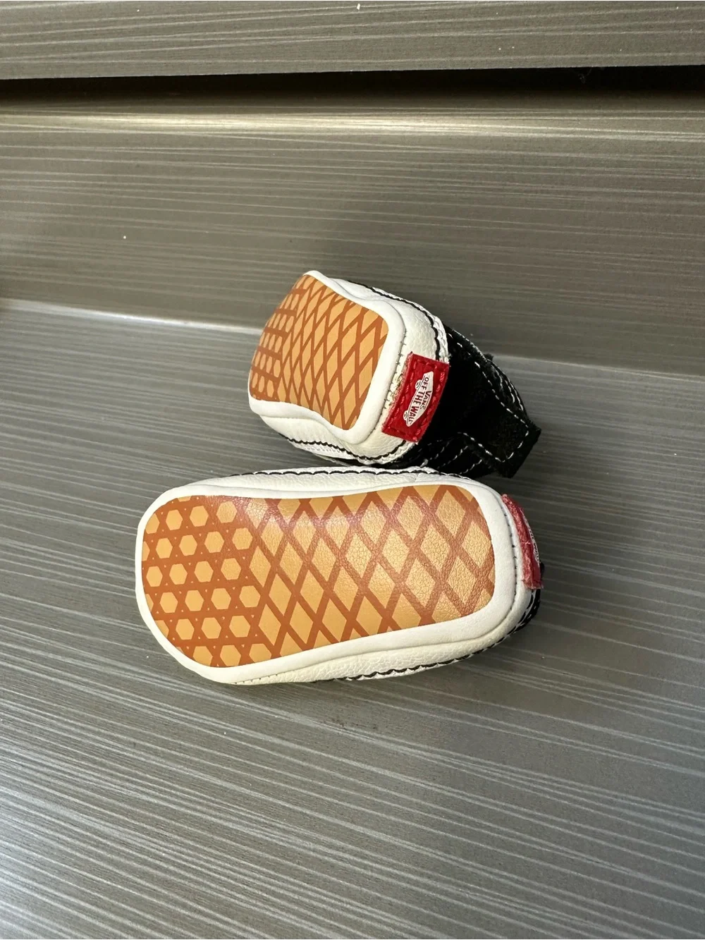 Vans Black & White Suede Slip-On Sneakers